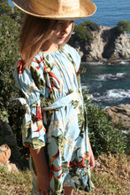 Cargar imagen en el visor de la galería, Vestido tropical mil lazos azul