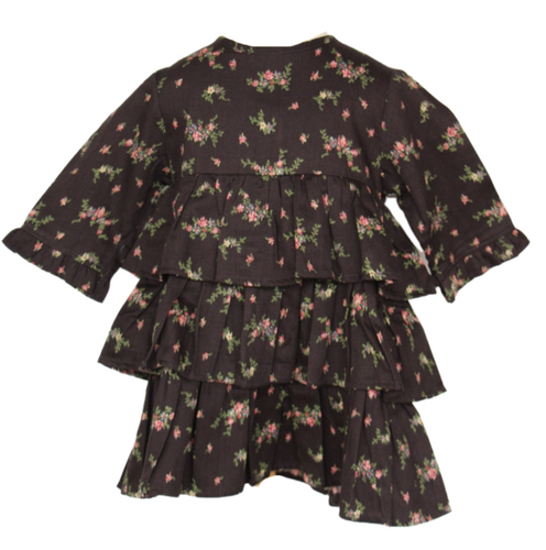 Vestido volantes flores