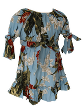 Cargar imagen en el visor de la galería, Vestido tropical mil lazos azul