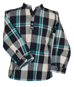 Camisa leñador azul