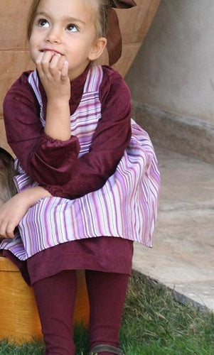 Vestido College granate