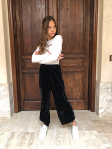 Pantalón terciopelo negro