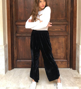 Pantalón terciopelo negro