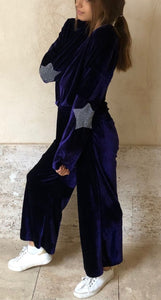 Pantalon terciopelo morado