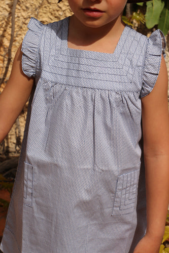 Vestido pespuntes