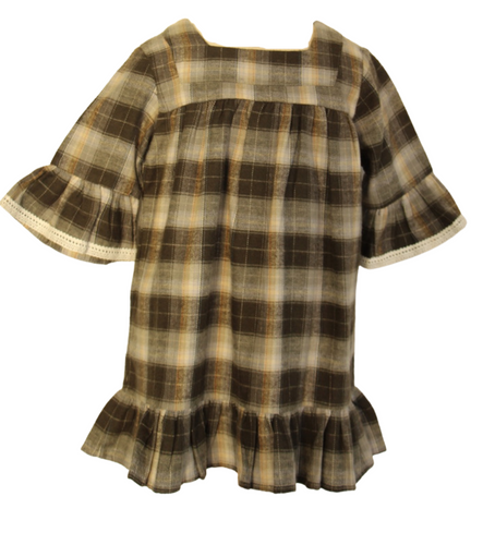 Vestido Vichy chocolate