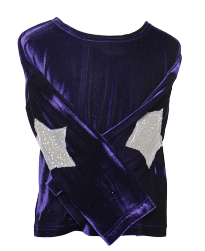 Jersey velvet morado
