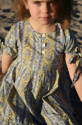 Vestido Hippie paramecio amarillo